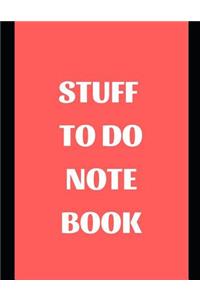 Stuff to Do Notebook