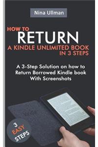 How to Return a Kindle Unlimited Book in 3 Steps