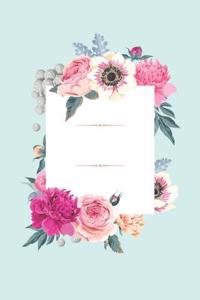 Floral Notebook Journal