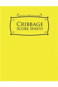 Cribbage Score Sheets