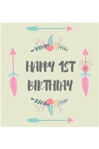 First birthday guest book (Hardcover)