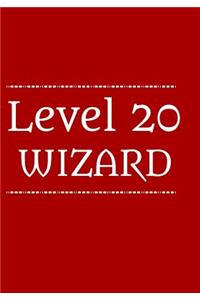 Level 20 Wizard.