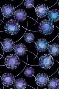 Journal Notebook Watercolor Dandelions Pattern 1