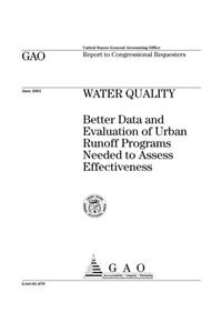 Water Quality: Better Data and Evaluation of Urban Runoff Programs Needed to Assess Effectiveness
