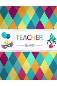 Teacher Planner: Teaching Plan Book, Attendance List, Student Birthdays, Child Information, Daily Lesson Plan, Field Trip Plan, Size 8.5 x 11 Inch, 100 Pages