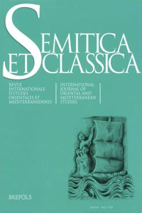 Semitica Et Classica, Vol. 12
