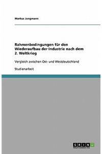 Rahmenbedingungen für den Wiederaufbau der Industrie nach dem 2. Weltkrieg