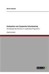 Evaluation von Corporate Volunteering