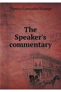 The Speaker's Commentary