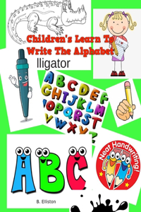 Children's Learn To Write The Alphabet