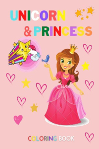 Princess and Unicorn Coloring Books