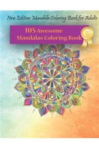 105 Awesome Mandalas Coloring Book