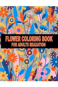 Flower coloring books for adults relaxation