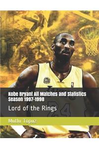Kobe Bryant All Matches and Statistics Season 1997-1998