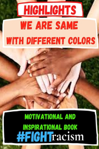 We are Same With different Colors Motivational and Inspirational Book #Fightracism