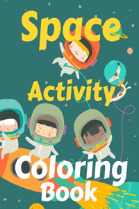 Space Activity Coloring Book