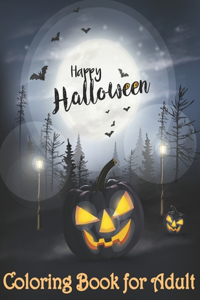 Happy Halloween Coloring Book for Adult