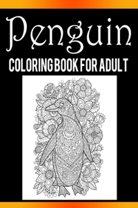 Penguin Coloring Book For Adults