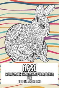 Malbuch für Erwachsene für Mädchen - Billiger als 10 Euro - Tier - Hase