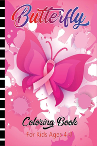 Butterfly Coloring Book for Kids Ages 4-8
