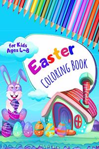 Easter Coloring Book for Kids Ages 4-8