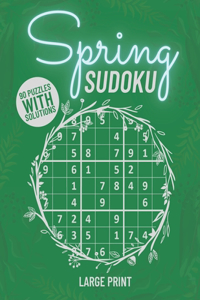 Spring Sudoku - Large Print With Solutions