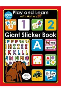 Play and Learn with Wallace: Giant Sticker Book [With Sticker(s)]