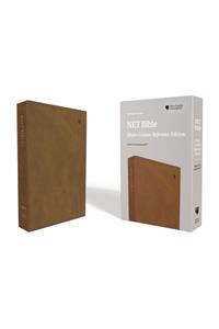 Net Bible, Single-Column Reference, Leathersoft, Brown, Comfort Print
