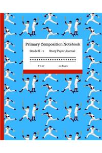 Primary Composition Notebook Grades K-2 Story Paper Journal 8 x 10 120 Pages