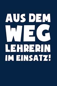 Lehrerin im Einsatz!