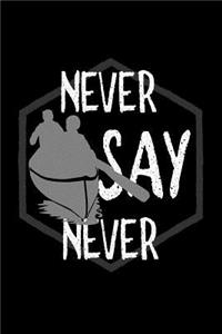 Never say never