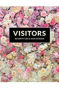 Visitor Security Log & Sign In Book