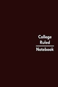 College Ruled Notebook