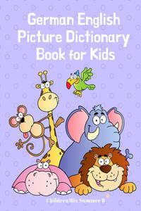 German English Picture Dictionary Book for Kids