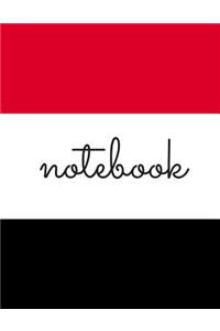 Notebook: Blank Lined Composition Notebook Journal, 150 Page, Color Block Glossy Finish Cover, 8.5 X 11 Inch