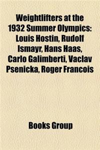 Weightlifters at the 1932 Summer Olympics