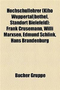 Hochschullehrer (Kiho Wuppertal-Bethel, Standort Bielefeld)