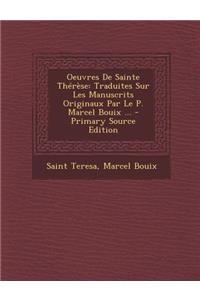 Oeuvres de Sainte Therese