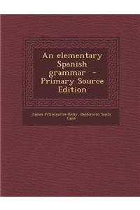 Elementary Spanish Grammar