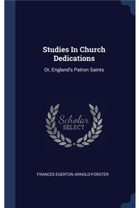 Studies In Church Dedications