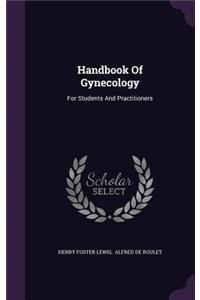 Handbook of Gynecology