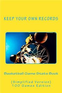 Basketball Game Stats Book