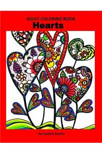 Adult Coloring Book: Hearts