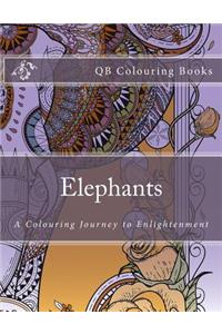 Elephants - A Colouring Book Journey to Enlightenment (Qb Books)