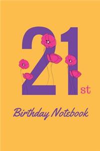 21st Birthday Notebook