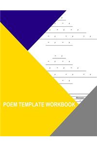 Poem Template Workbook