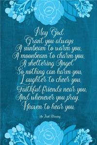 Chalkboard Journal - Irish Blessing (Aqua)
