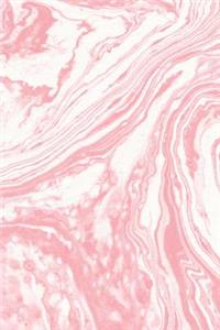 Pink Marble Swirls Pattern Design Journal