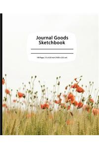 Journal Goods Sketchbook - Flower Field