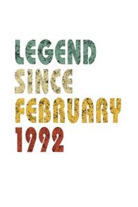 Legend Since February 1992